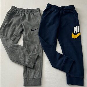 Nike Kids Gray and Blue Sweatpants
